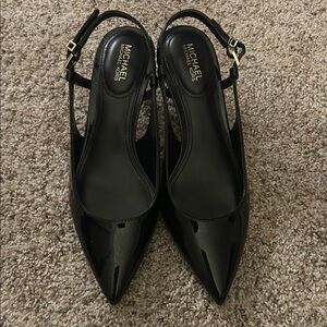 Michael Kors Black Slingback Heels